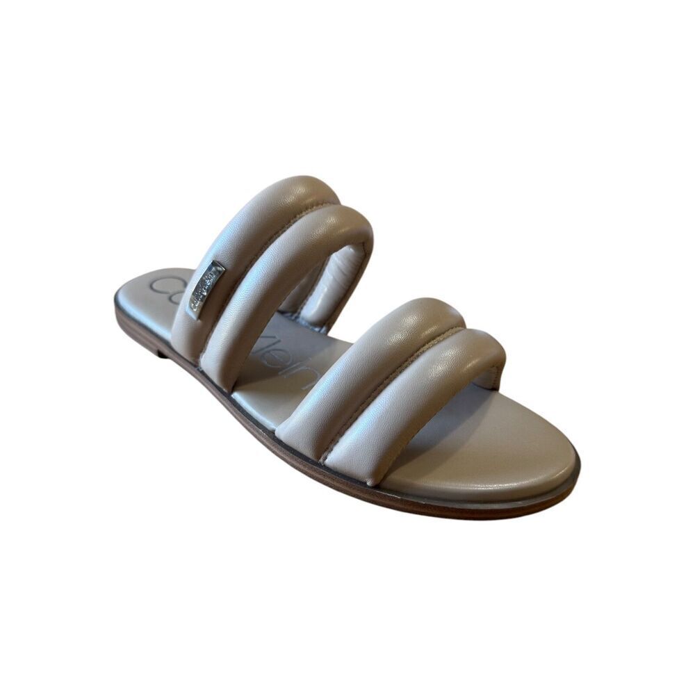 Calvin Klein Koko Natural Slide On Sandal Women’s Size 6M new without box